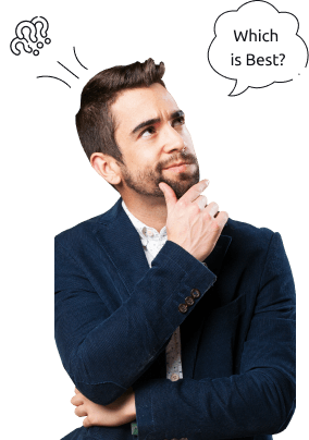 Άτομο που σκέφτεται την επιλογή αυτοκινήτου